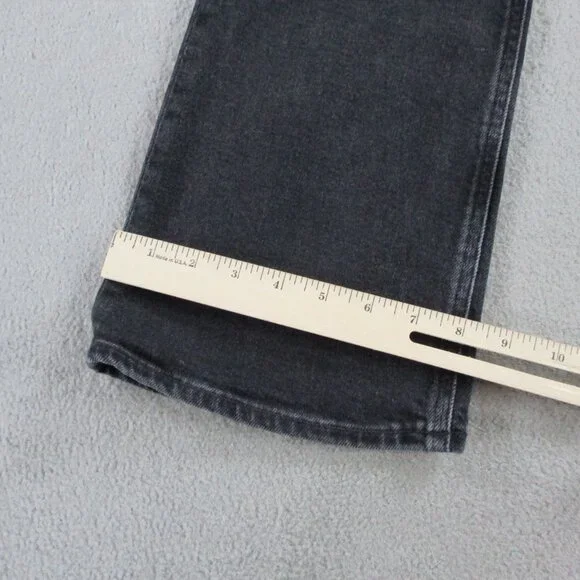 Agolde Jeans Womens 27 Black Denim Nico High Rise Slim Boot Hotline NWT $218 - Picture 9 of 15